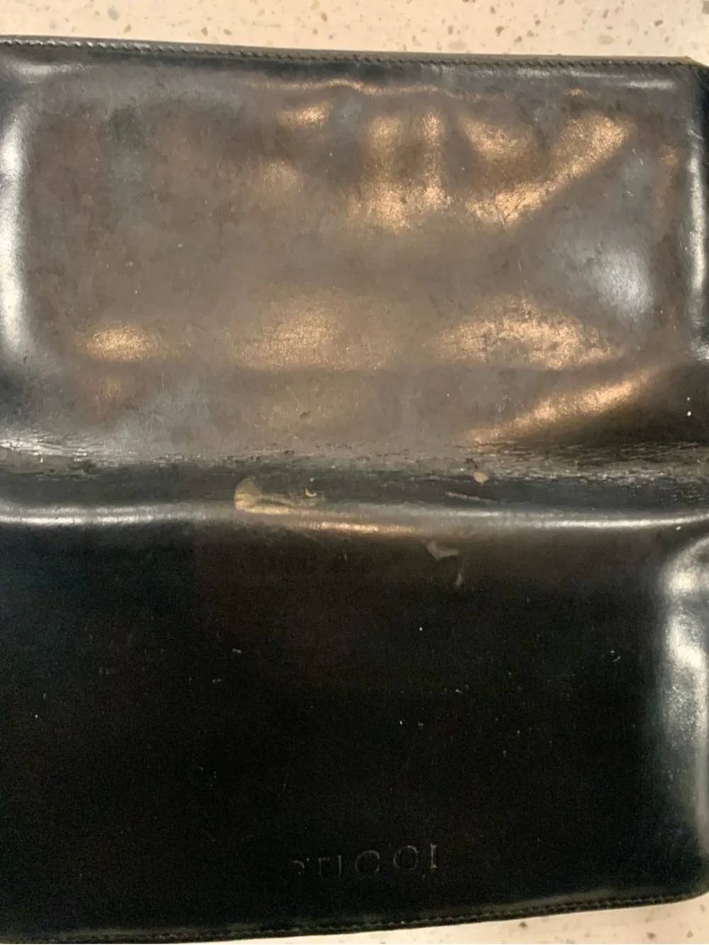Vintage Gucci Black Patent Leather Zip Wallet - Picture 5 of 5
